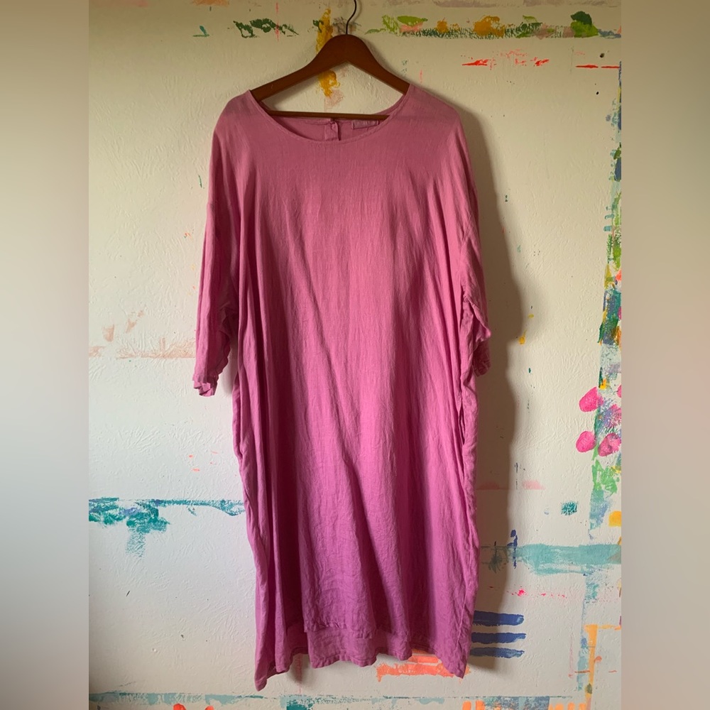 CP Shades pink linen dress